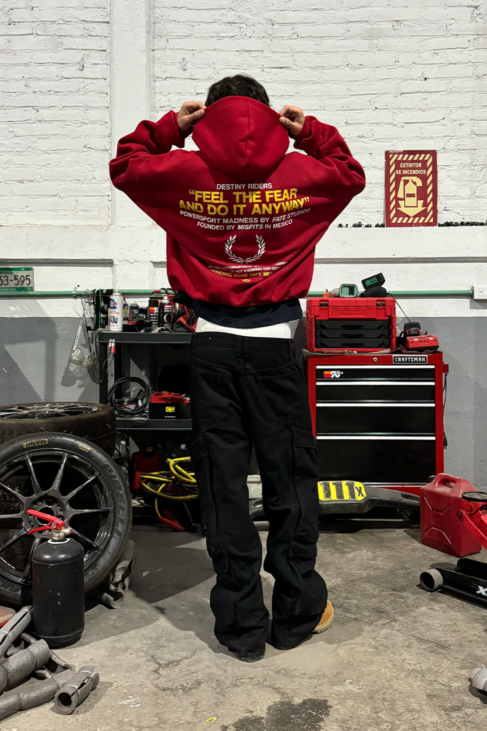 Feel the Fear Hoodie Red