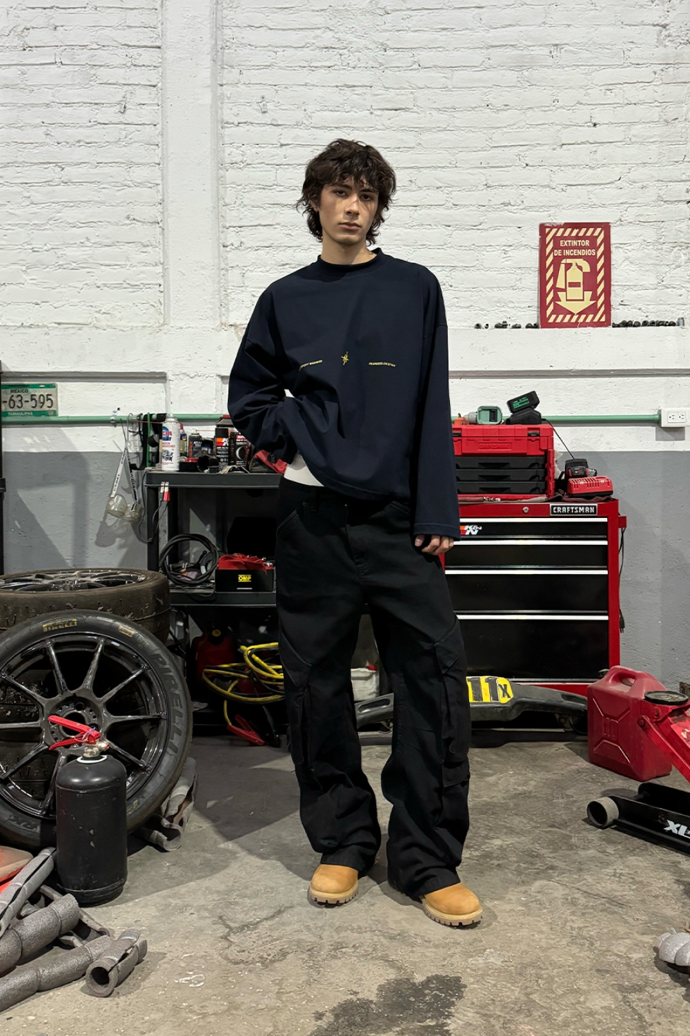 Destino Racing Longsleeve Blue Navy