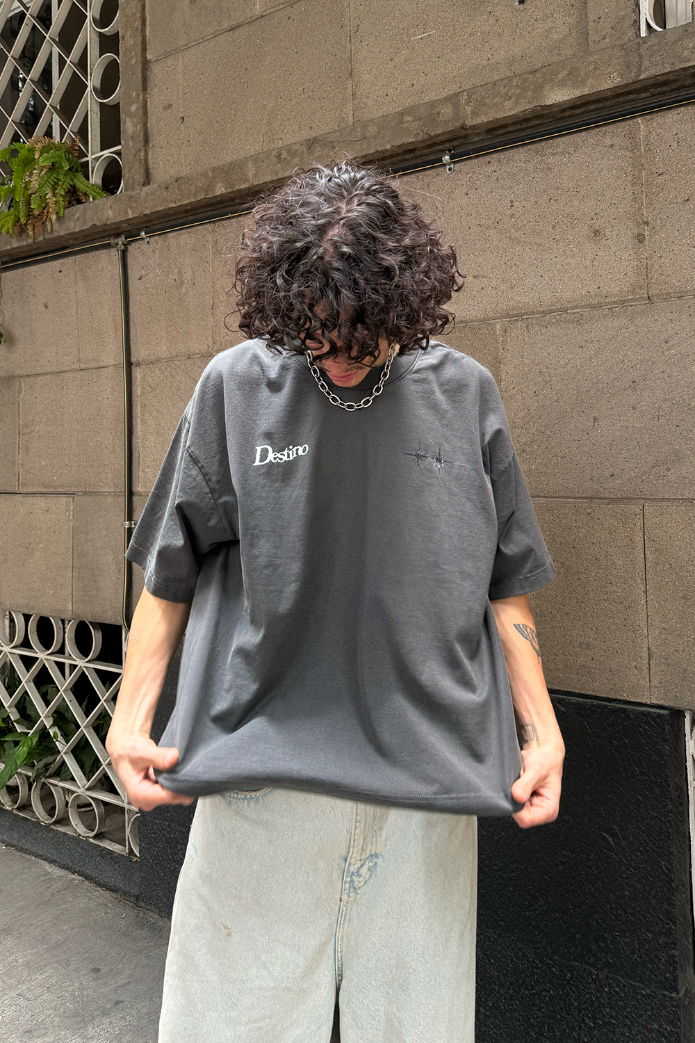 Bored Destino Tee Washed Grey