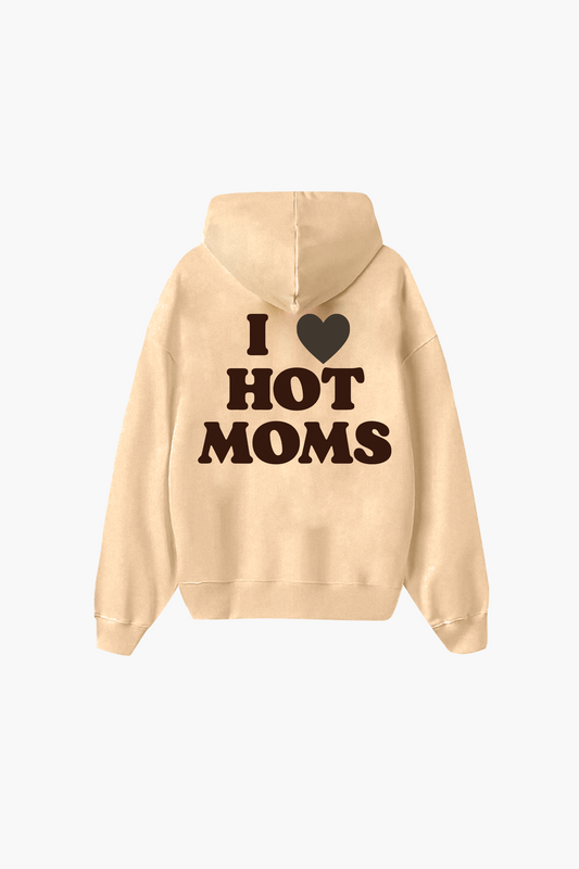 Hot Moms Hoodie Sand