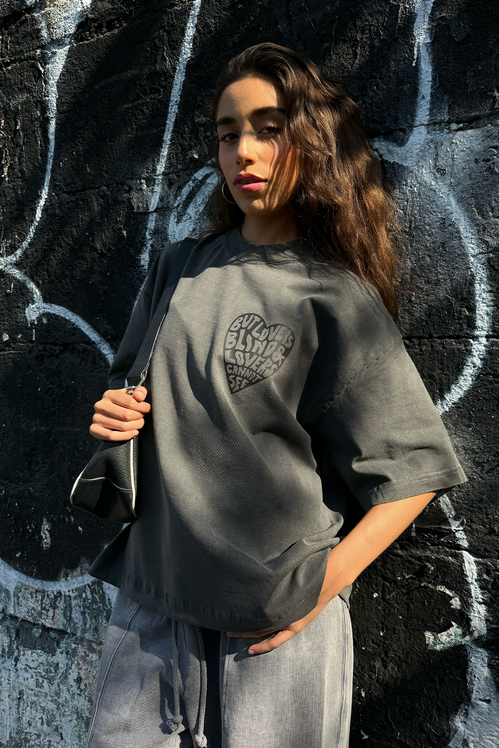 Boxy Tee Washed Grey