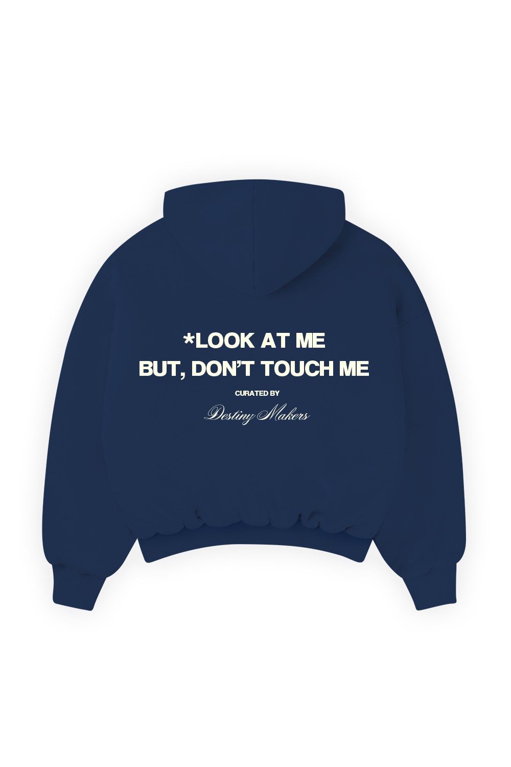 Look at me Hoodie Navy Blue