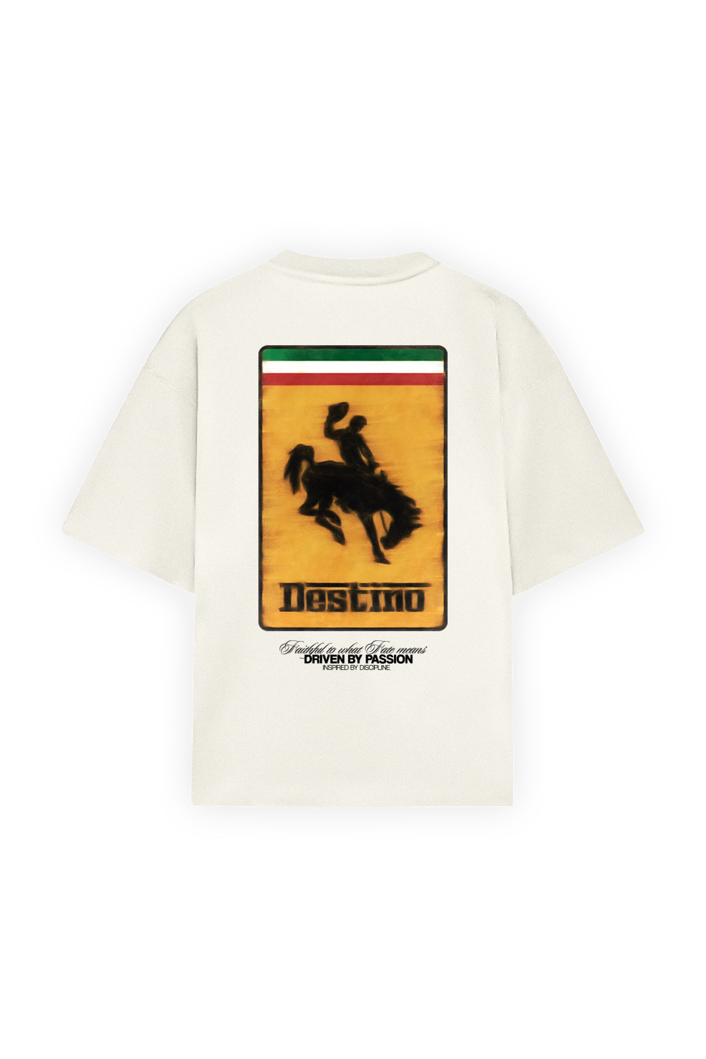 Racing Cowboy Tee Beige