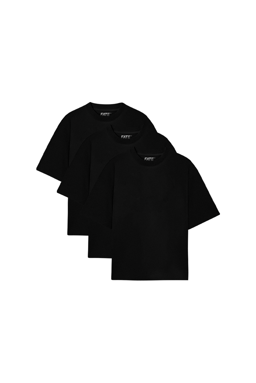 Black Tee's Boxy Fit / 3-Pack "250 GSM"