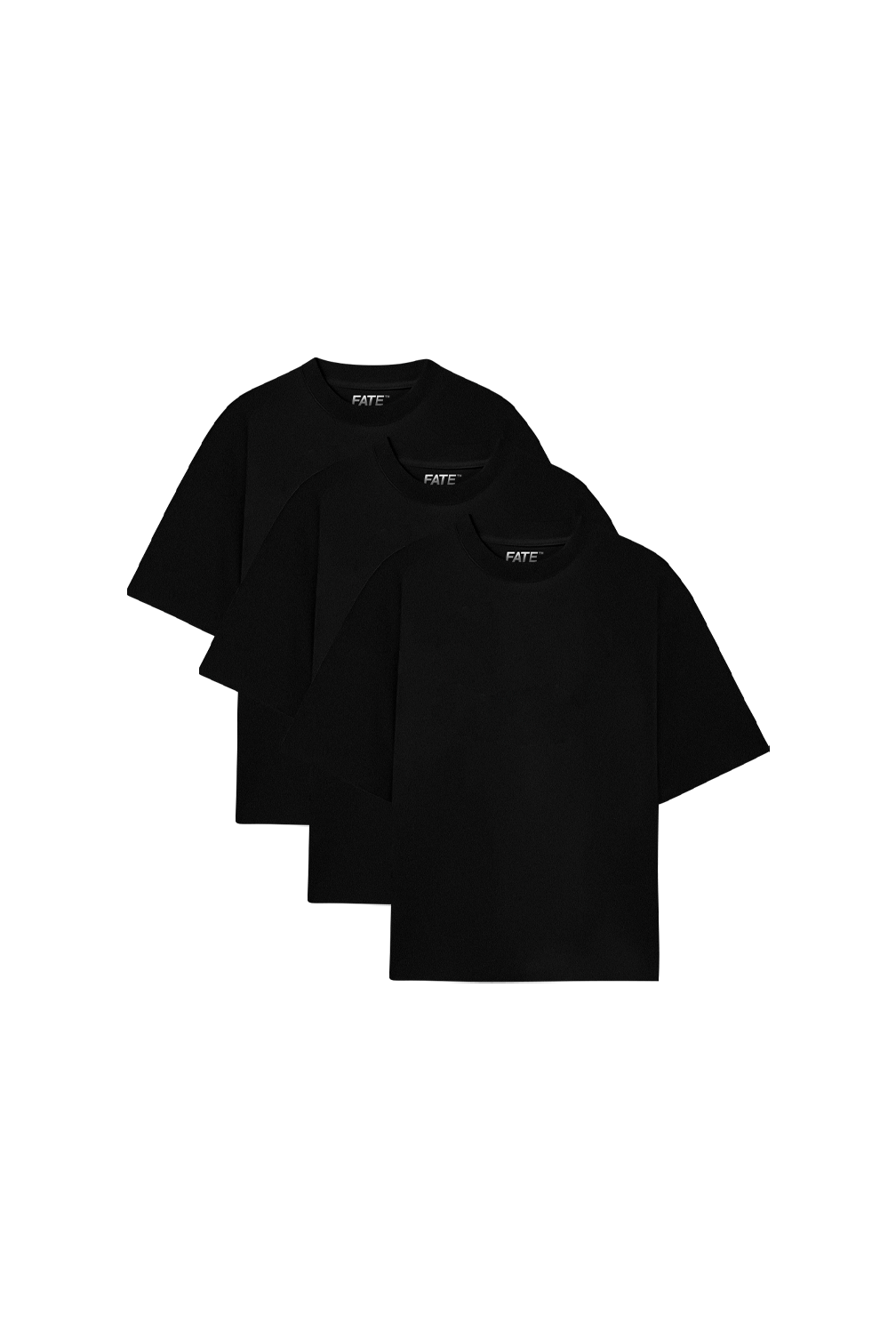 Black Tee's Boxy Fit / 3-Pack "250 GSM"