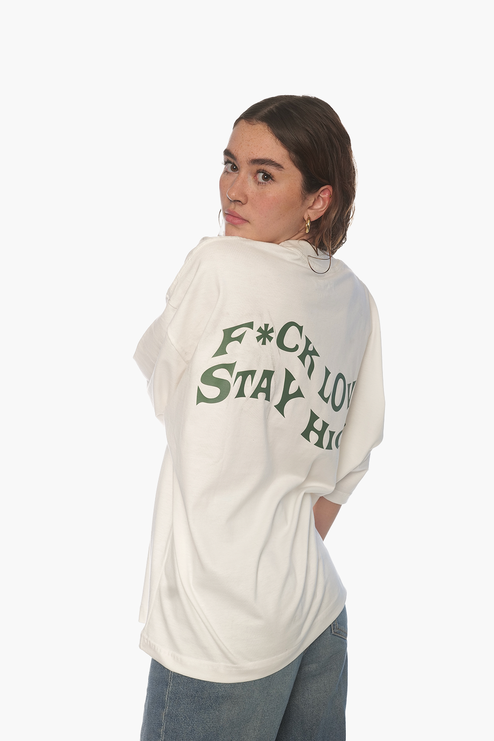 F*ck Love, Stay High Tee Beige