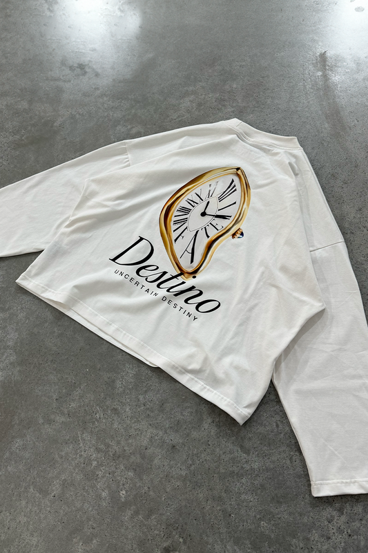 Fatier Clock Longsleeve Beige