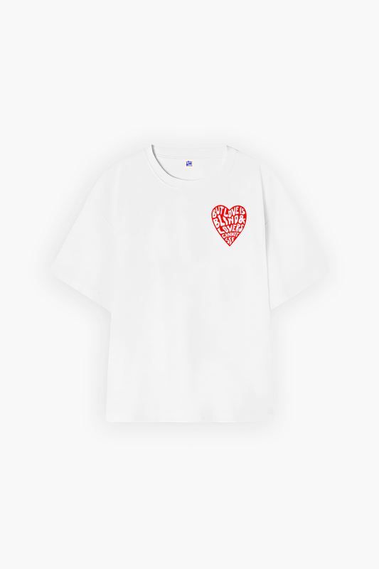 Love is Blind Tee White