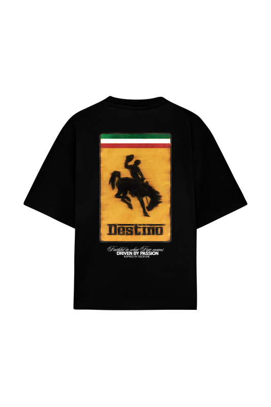 Racing Cowboy Tee Black