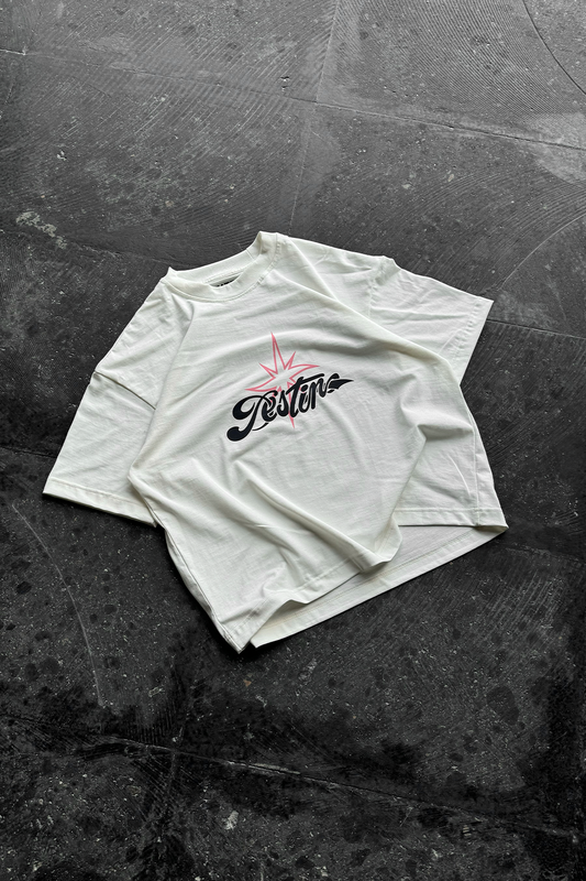 Chain Spark Tee Beige