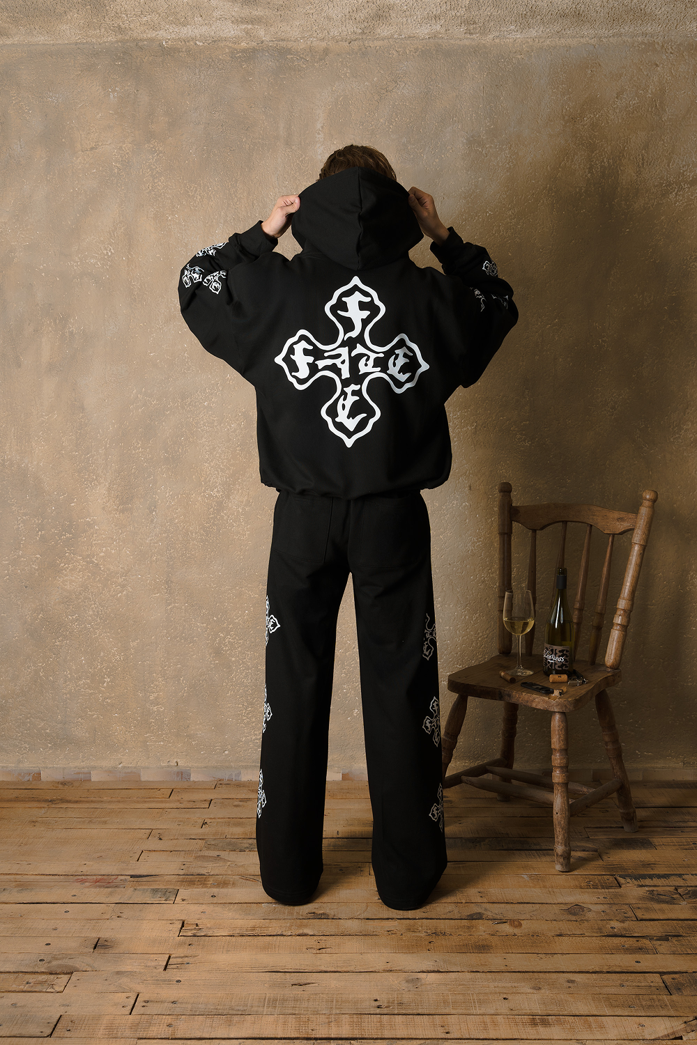 Cross Of Fate Wide Pants Vantablack