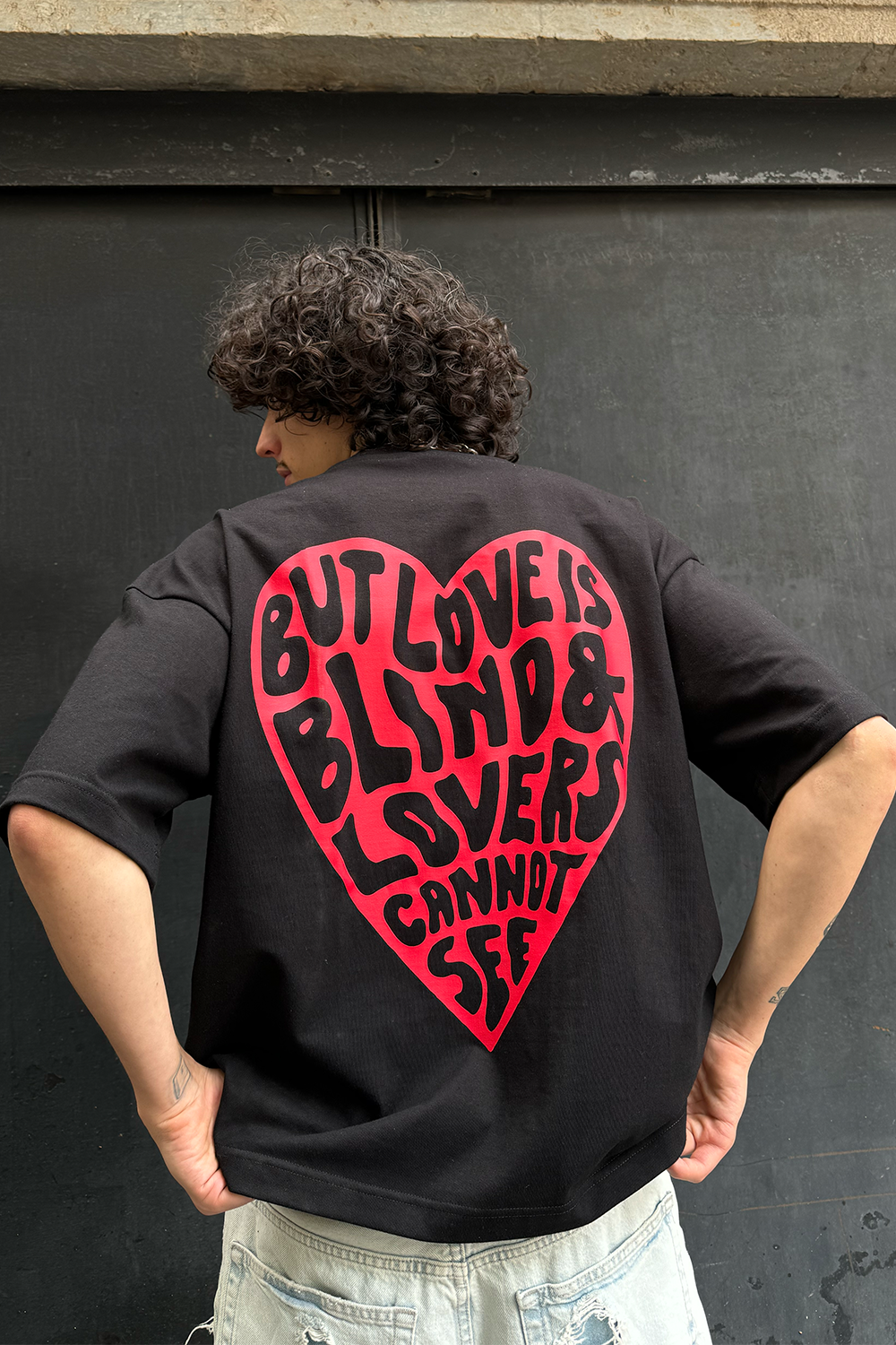 Love Is Blind Tee Black