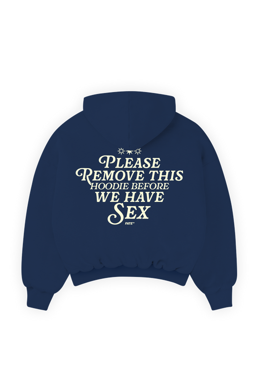 Please Remove This Hoodie Navy Blue