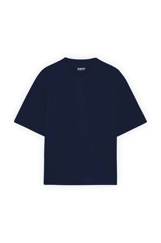 Boxy Tee Navy Blue 250 GSM