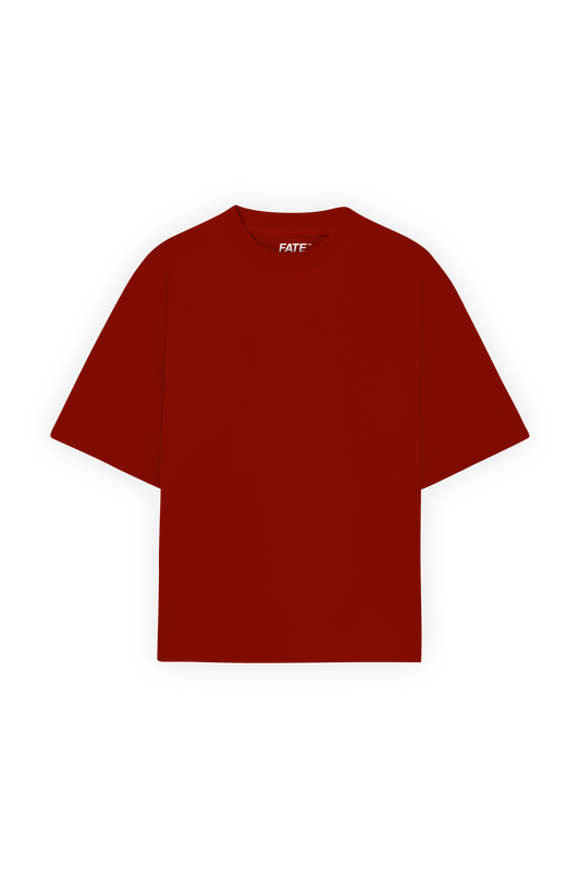 Boxy Tee Red 250 GSM