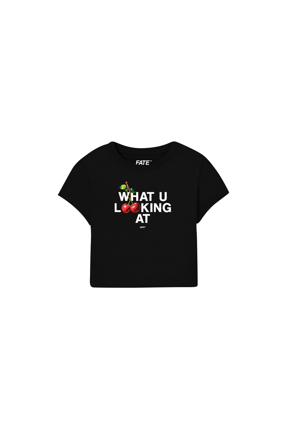 What u Looking Baby Tee Black