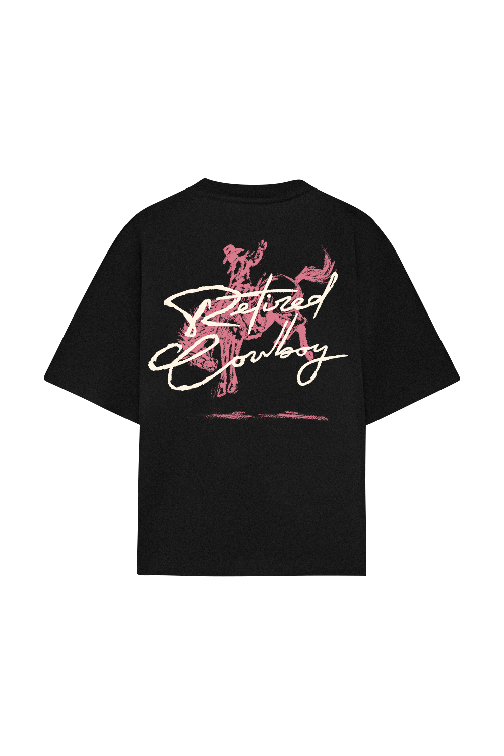 Pink Cowboy Tee Black