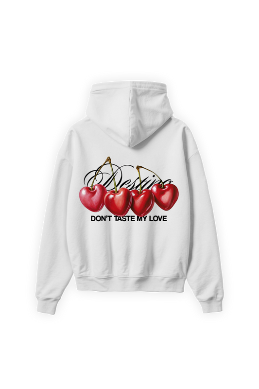 Cherry Hoodie White