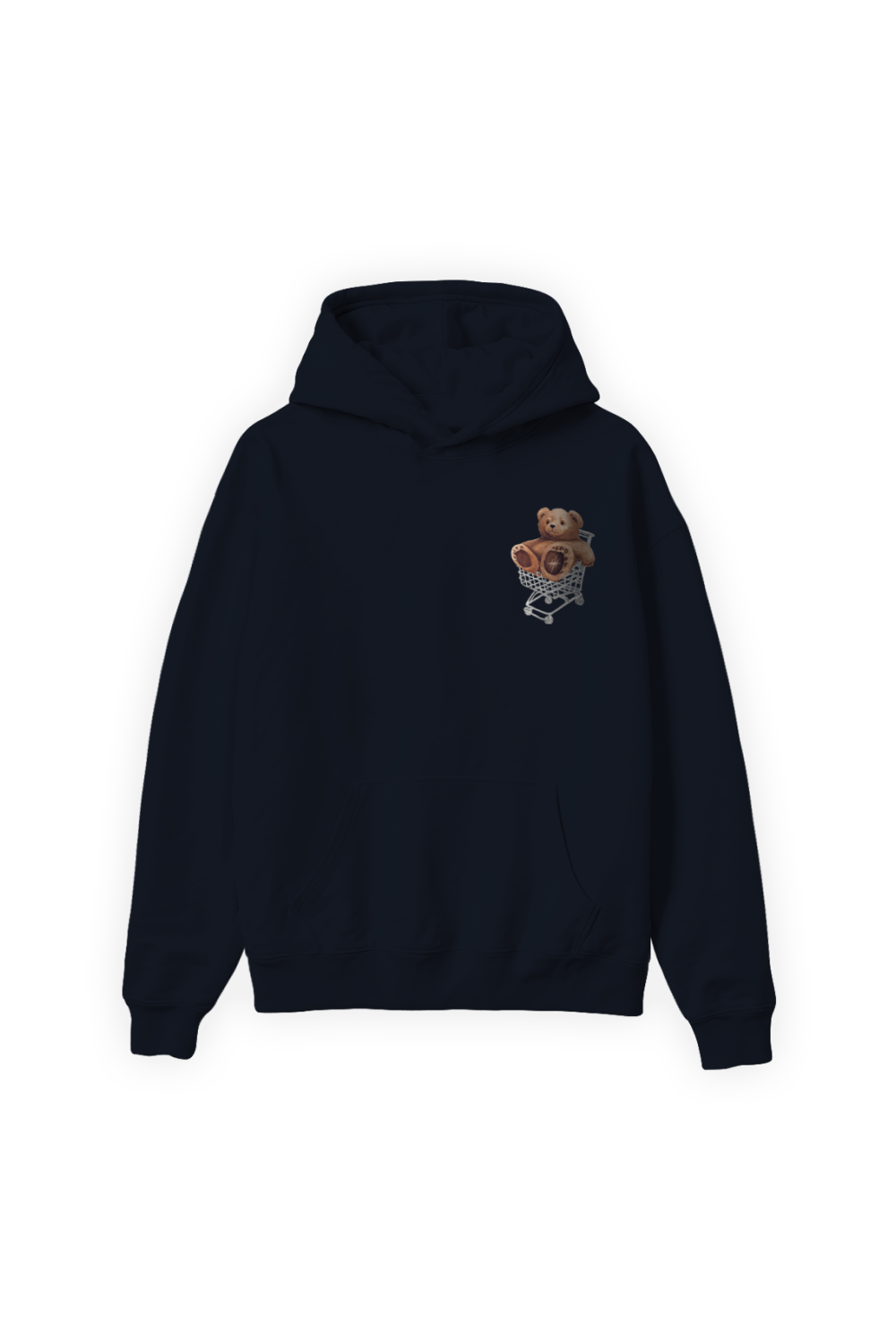 Kind Bear Hoodie Navy Blue