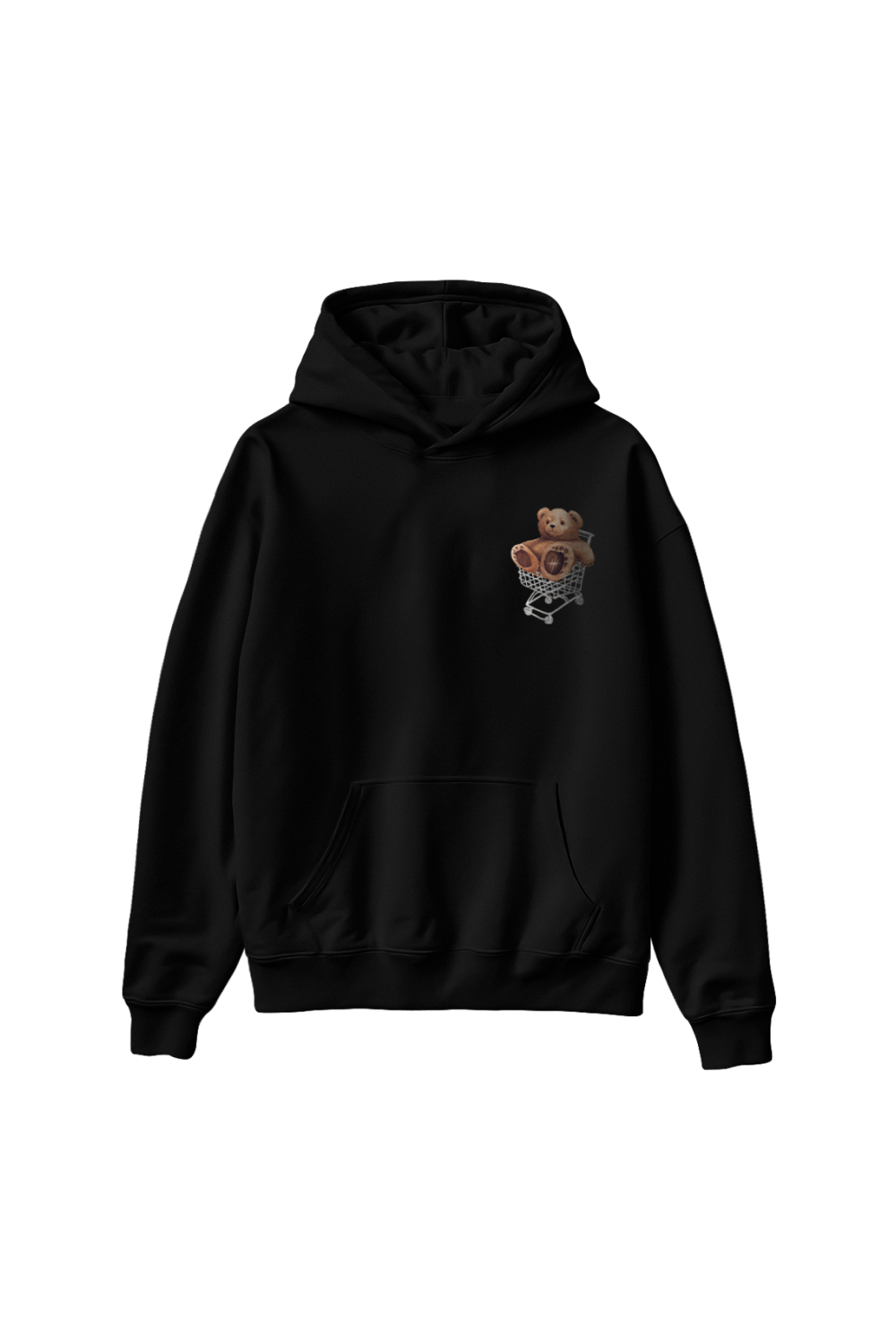 Kind Bear Hoodie Black