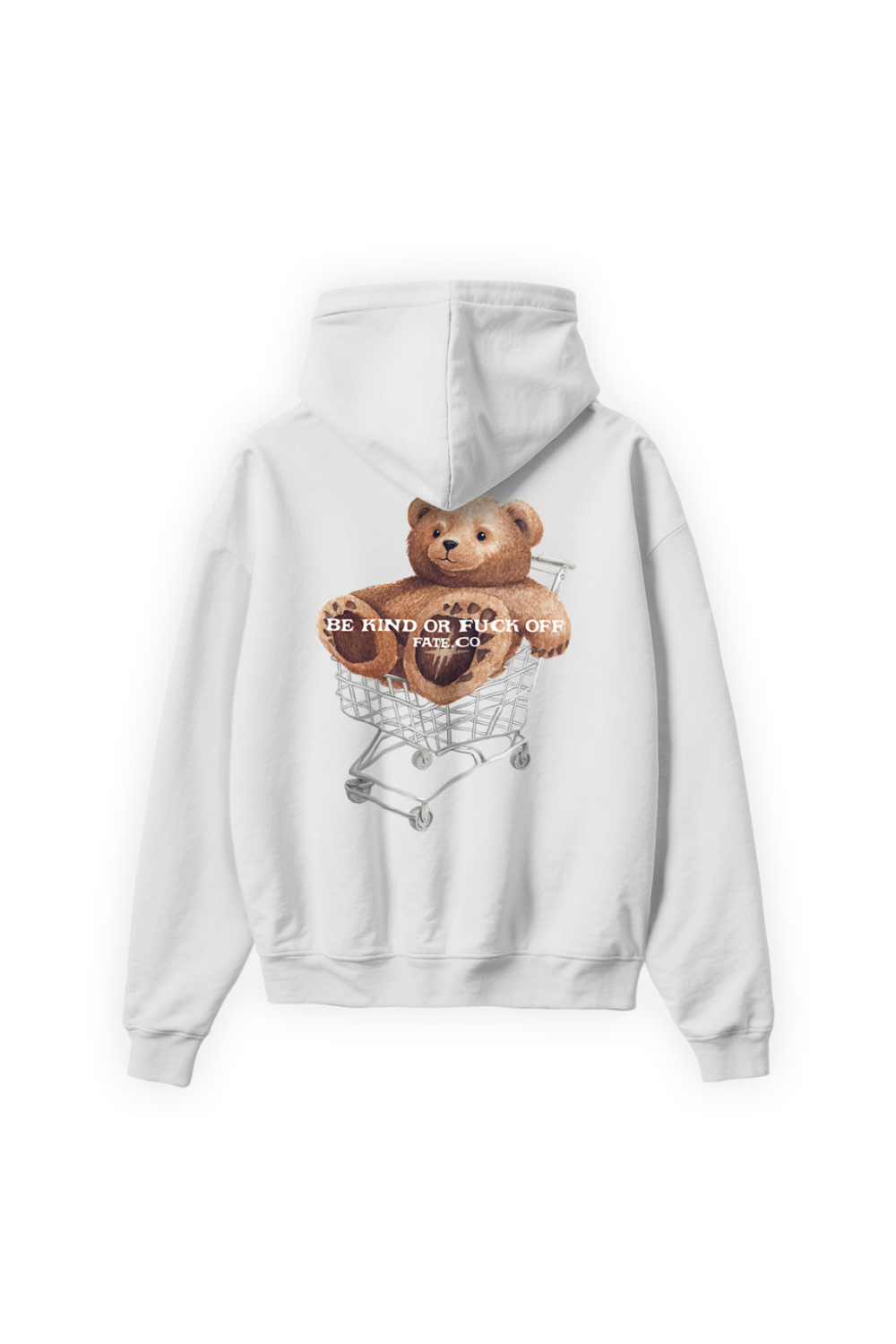 Kind Bear Hoodie White