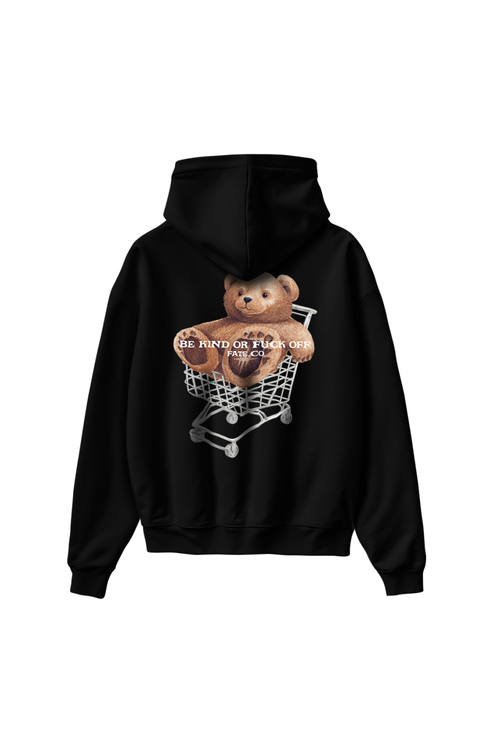 Kind Bear Hoodie Black