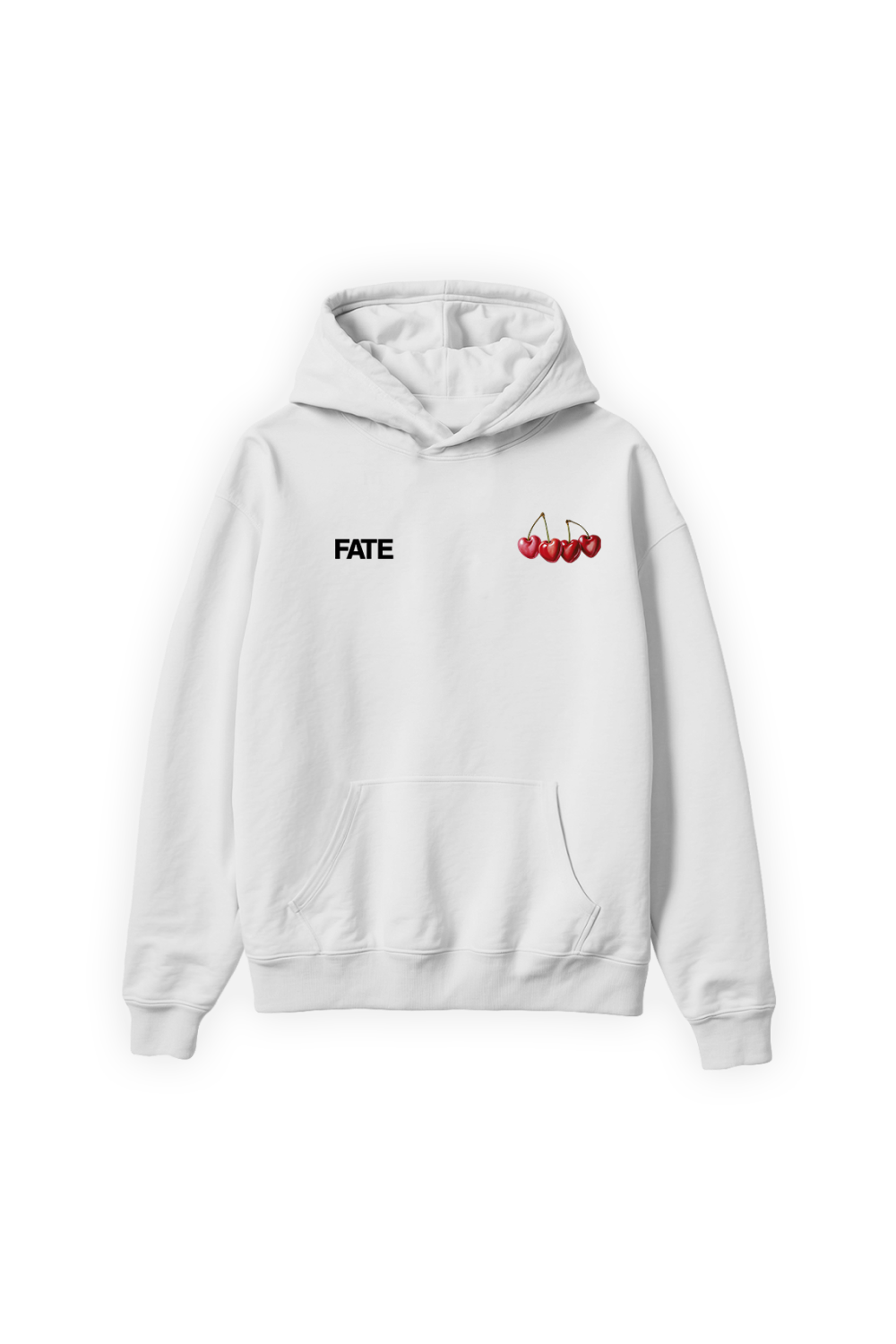 Cherry Hoodie White