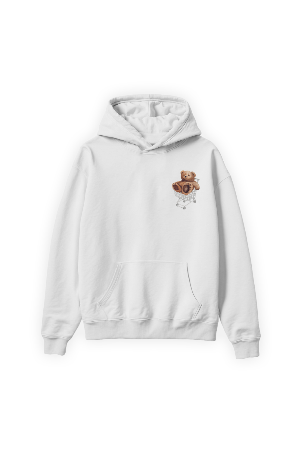 Kind Bear Hoodie White