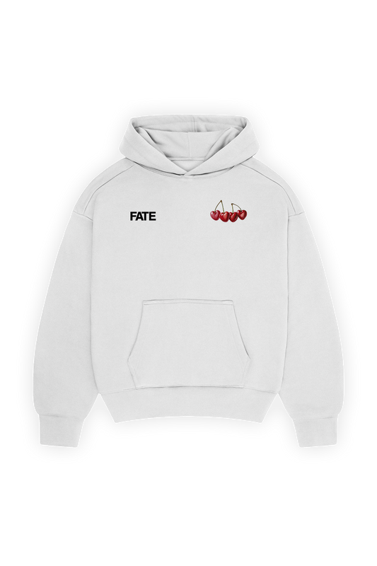 Cherry Hoodie White