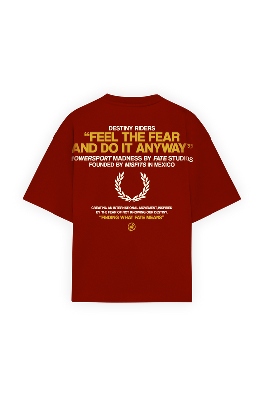 Feel The Fear Tee Red