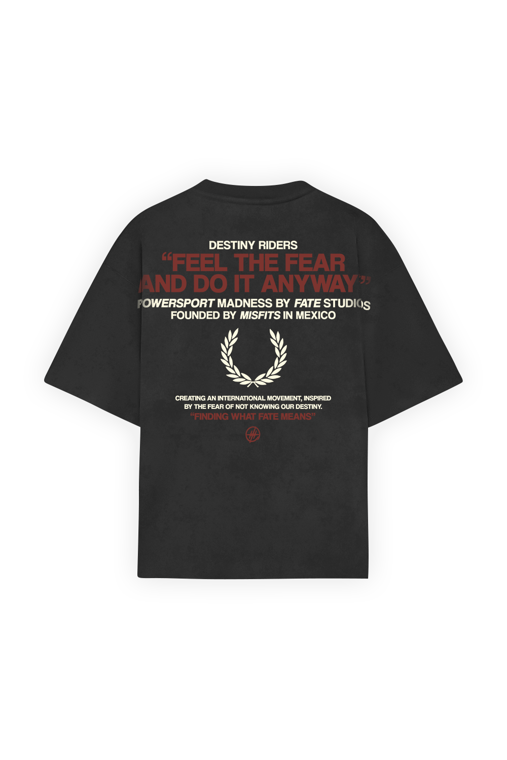 Feel the Fear Tee Washed Grey