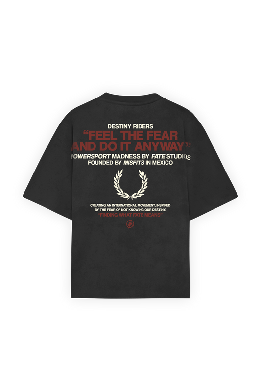 Feel the Fear Tee Washed Grey