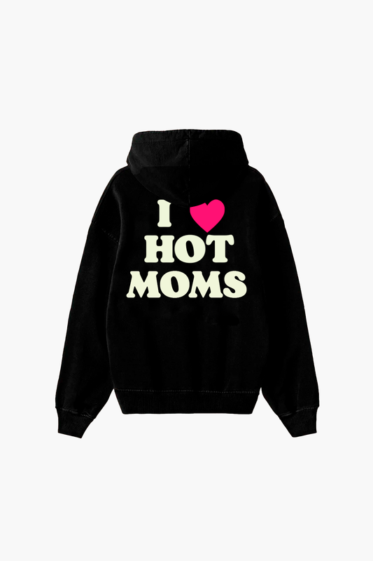 Hot Moms Hoodie Black