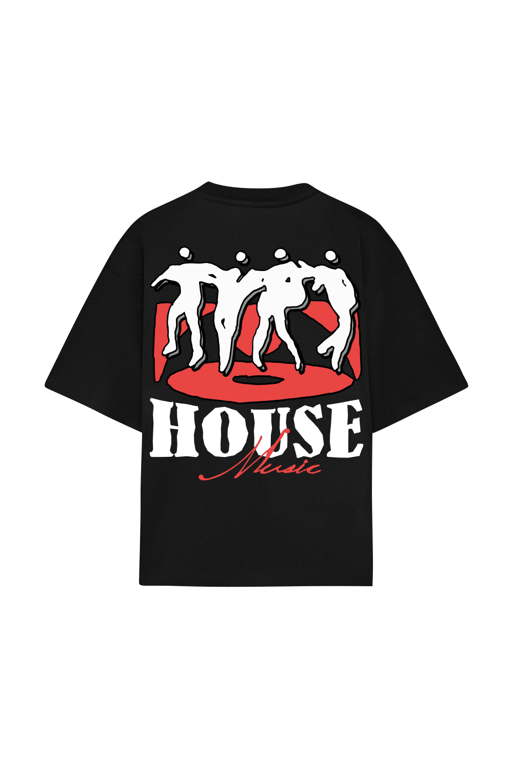 House Music Tee Black