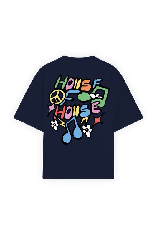 House of House Tee Blue Navy