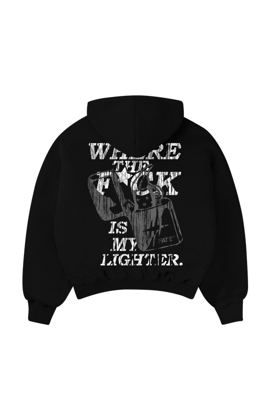 Where the F*ck Hoodie Black