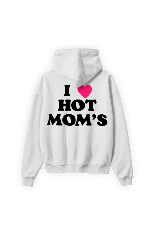 Hot Moms Hoodie White