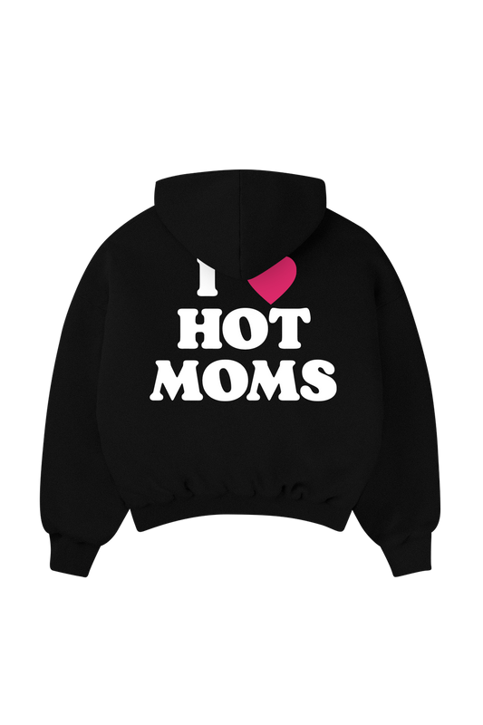 Hot Moms Hoodie Black