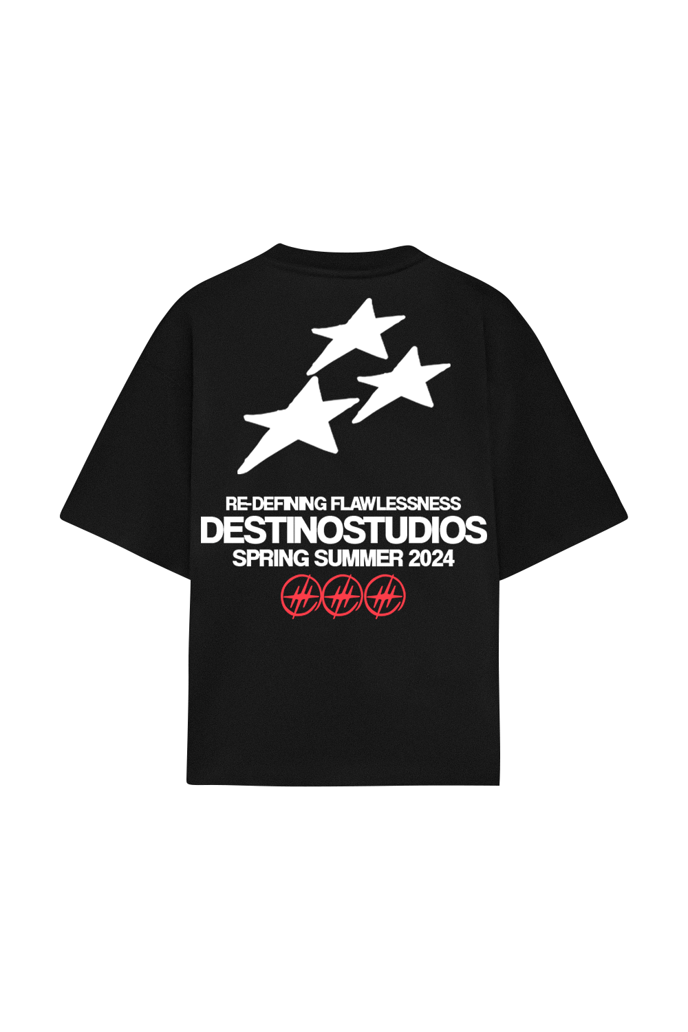 Triple Star Tee Black