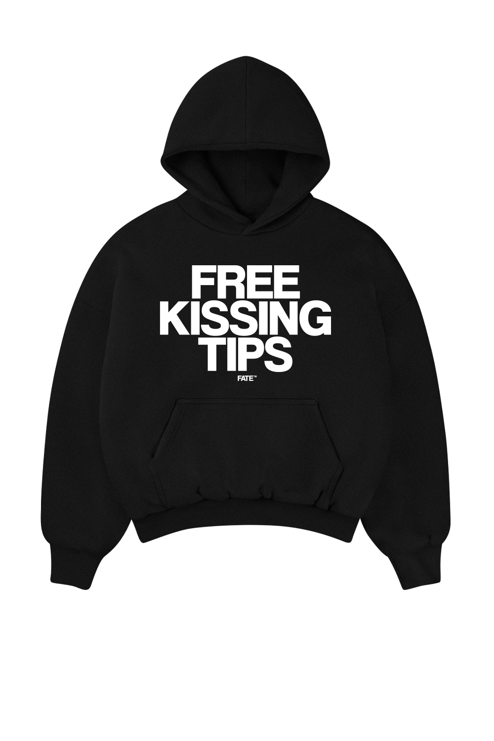 Free Kissing Tips Hoodie Black