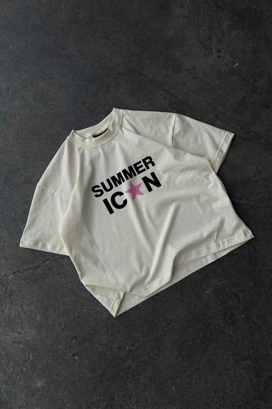 Summer ICON Tee Beige