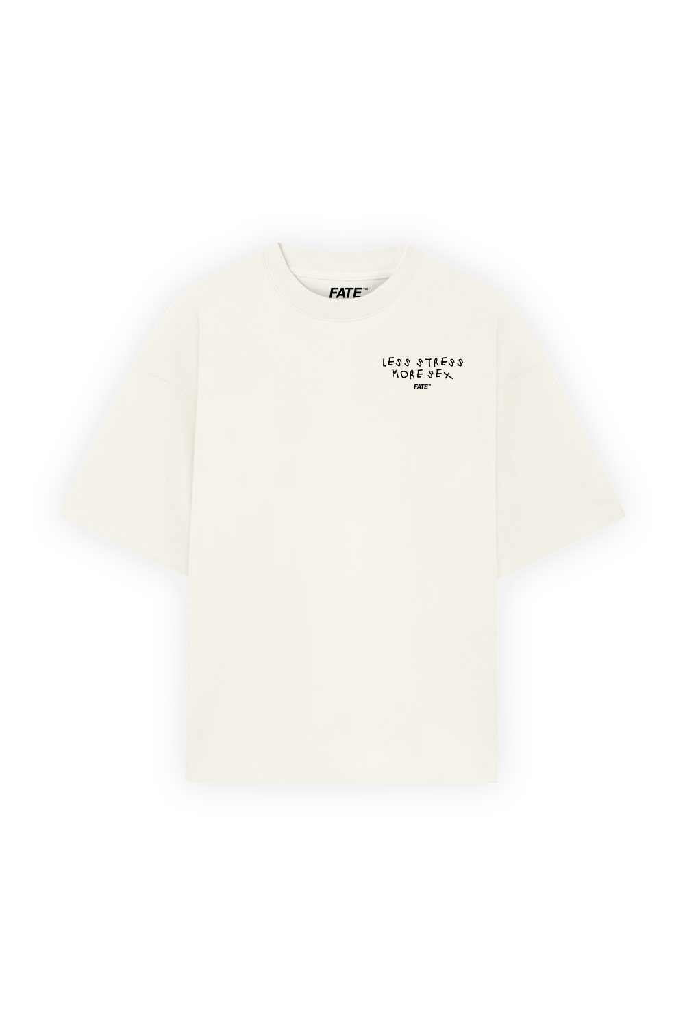 Less Stress Tee Beige