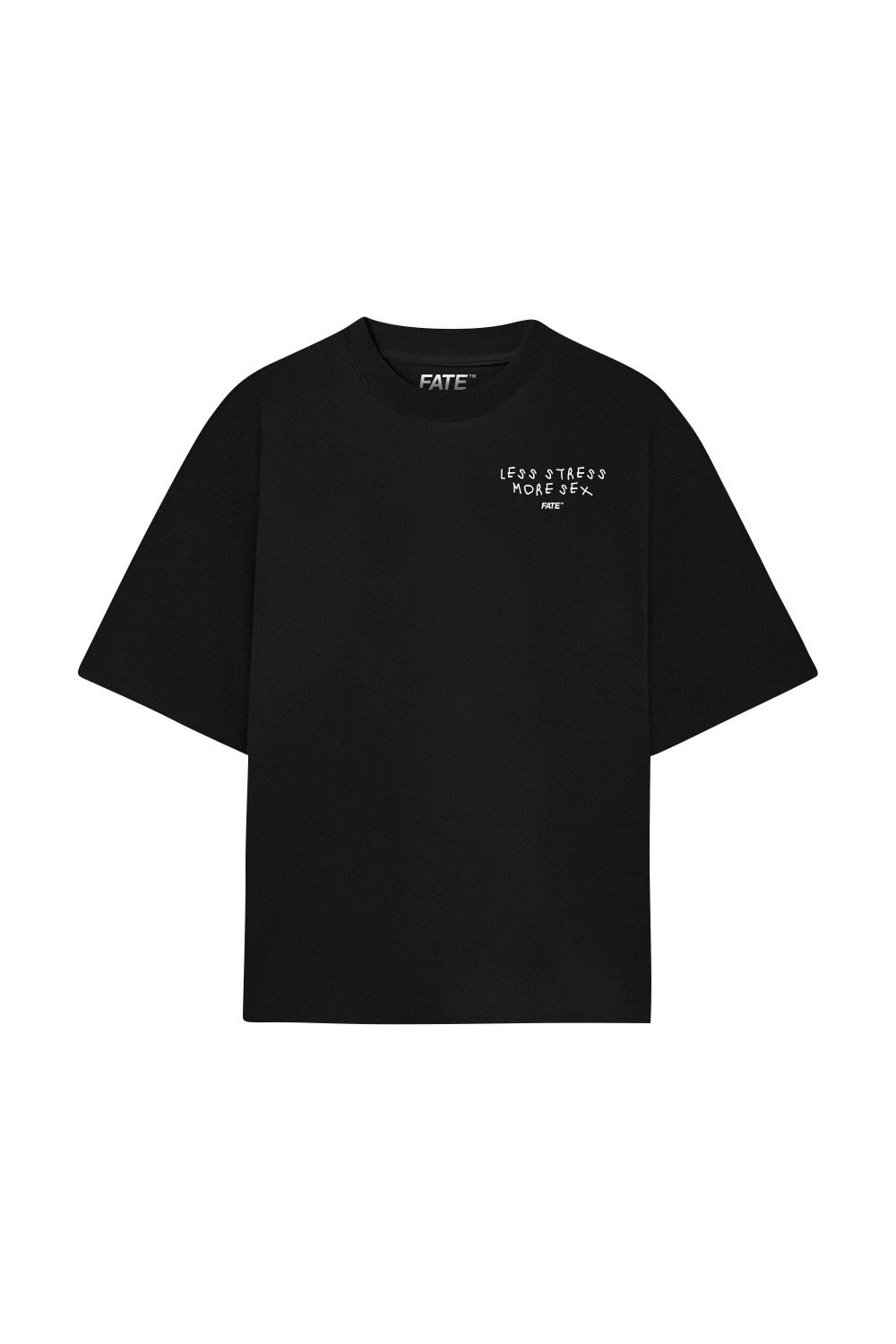 Less Stress Tee Black