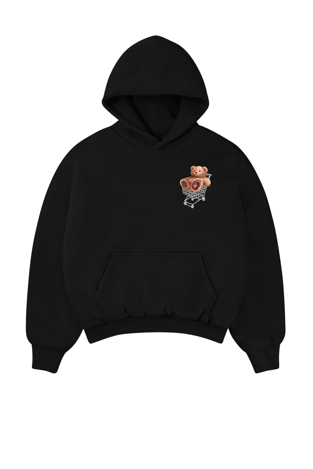 Kind Bear Hoodie Black