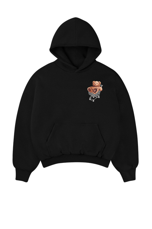 Kind Bear Hoodie Black