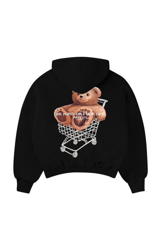 Kind Bear Hoodie Black