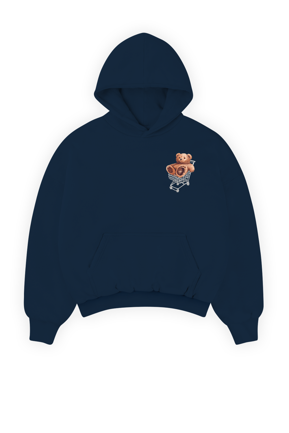 Kind Bear Hoodie Navy Blue