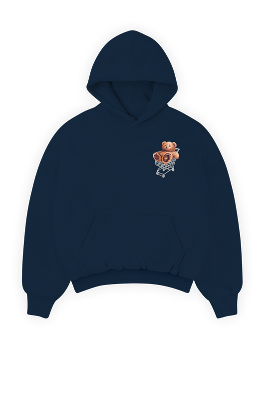 Kind Bear Hoodie Navy Blue