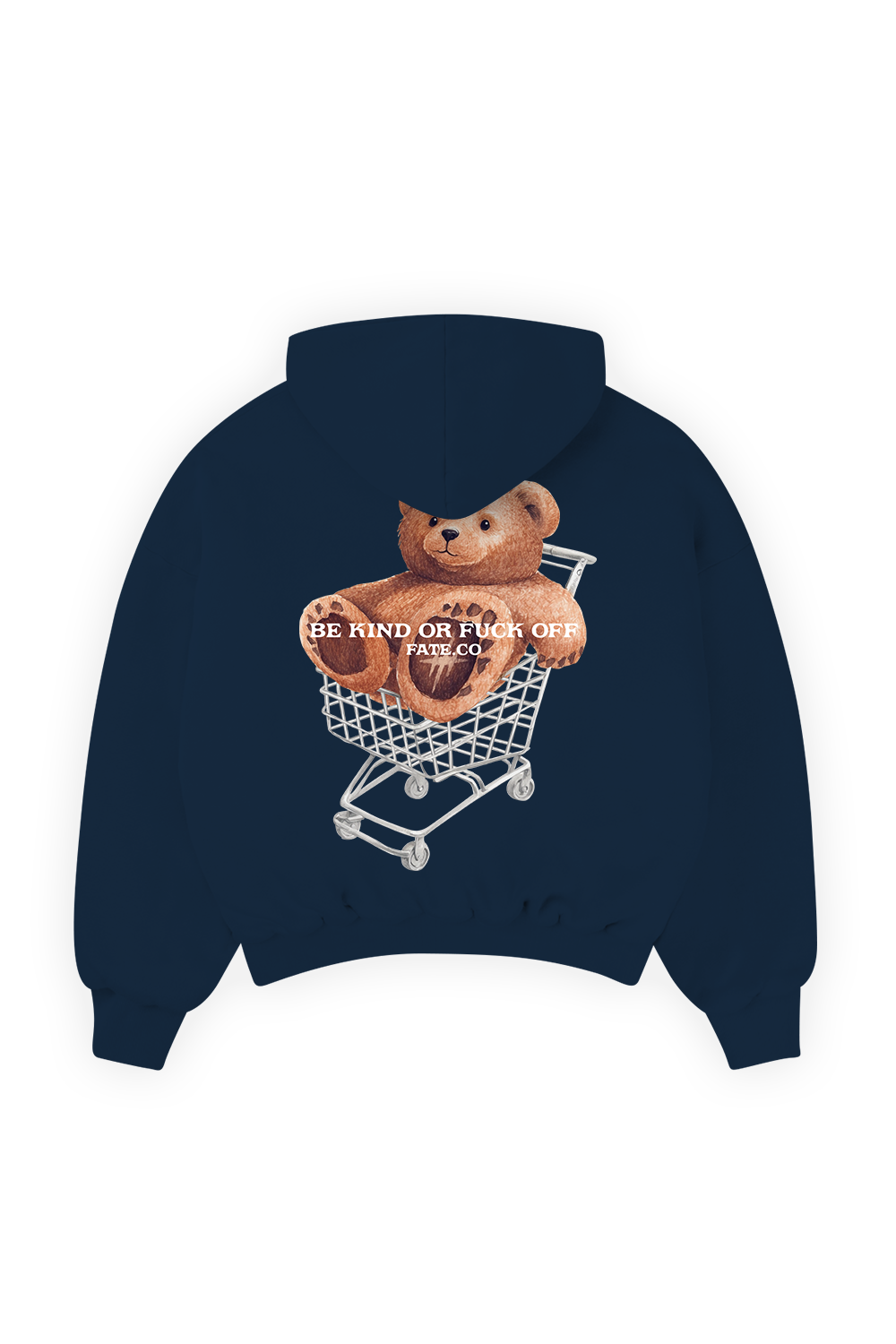 Kind Bear Hoodie Navy Blue