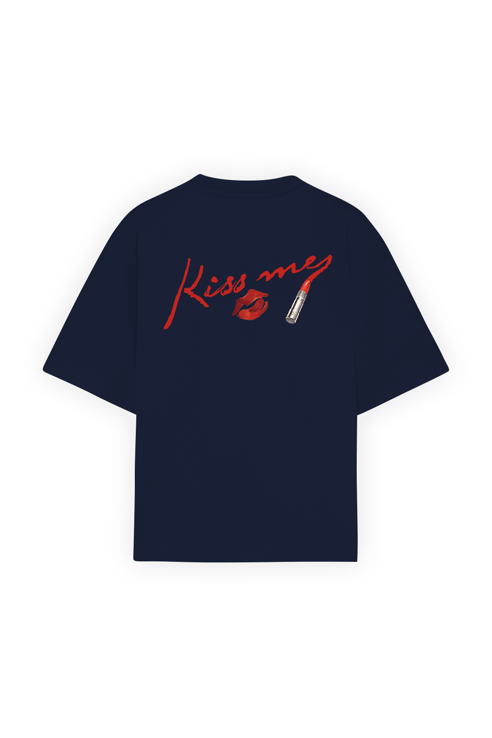 Kiss Me Tee Navy Blue